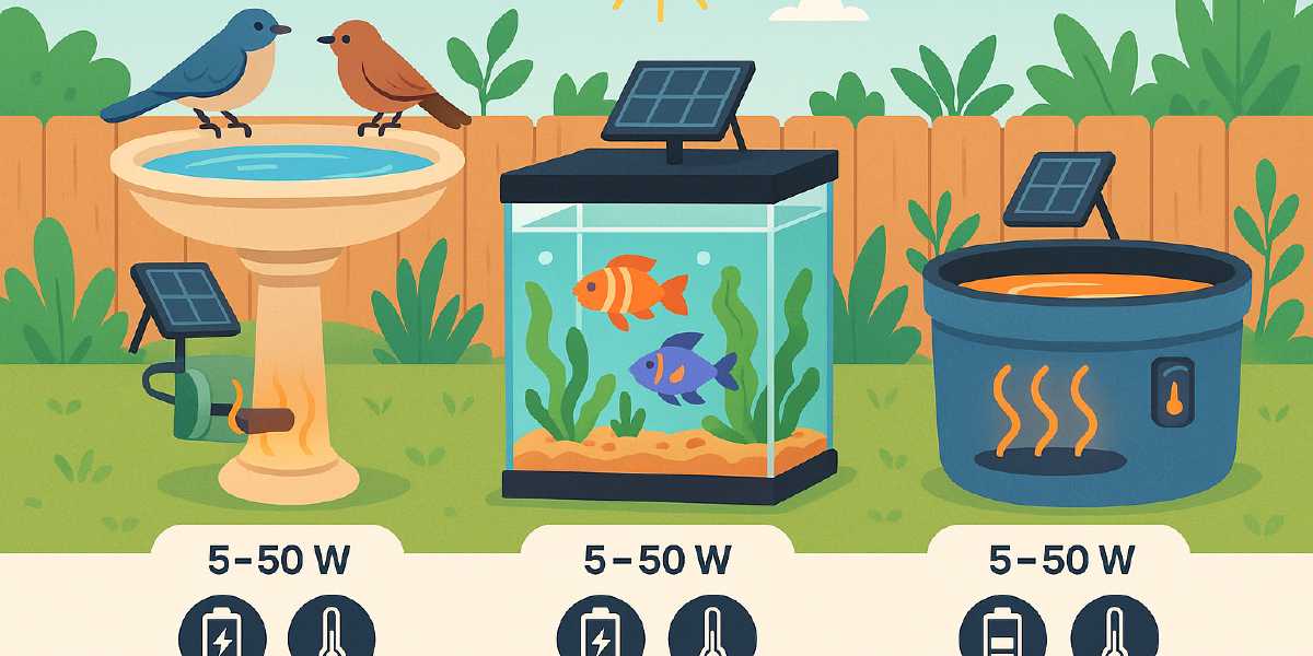 Birdbaths, Aquariums & Small Tanks: Gentle Solar Heating