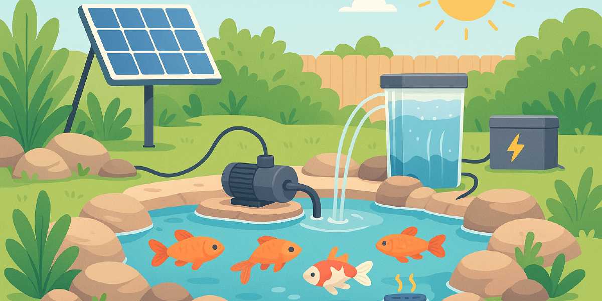 Ponds & Water Features: Pumps, Filters & Heaters on Solar